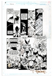 Todd McFarlane Original Comic Art for Spider-Man Issue #12 From 1991 -- Featuring Spider-Man, Wolverine & Wendigo